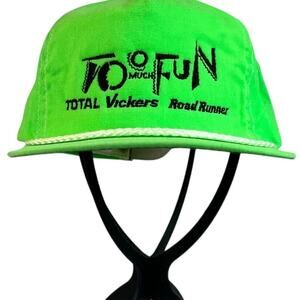 Vintage Baseball Cap Hat Strapback Rope Total Vickers Road Runner USA Made